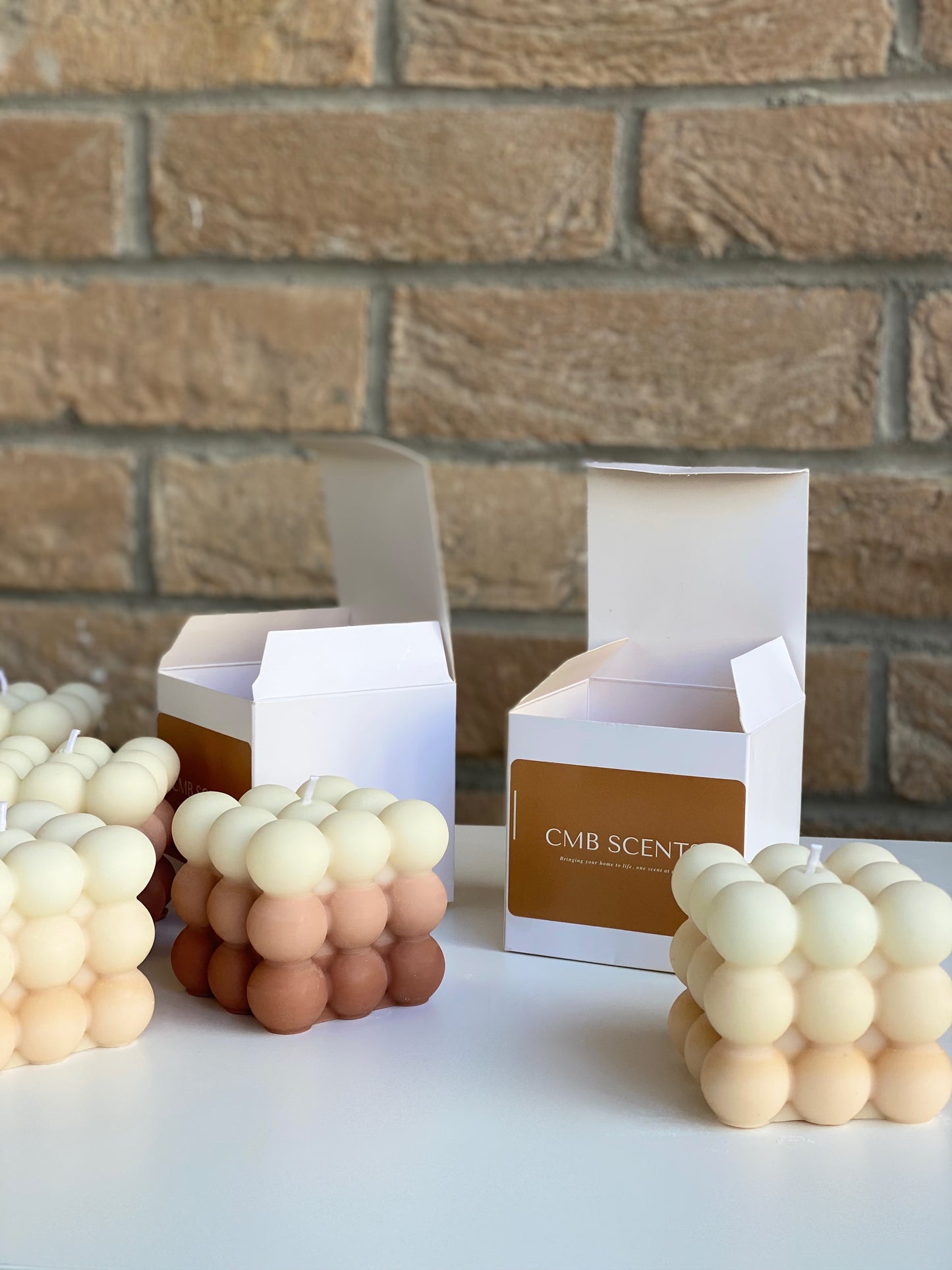 Ombre Bubble Candle