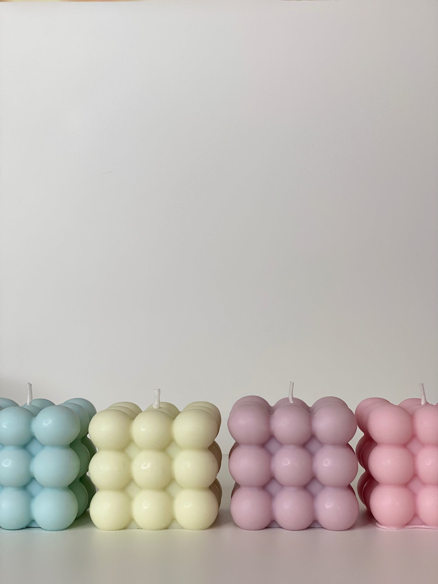 Pastel Bubble Candle
