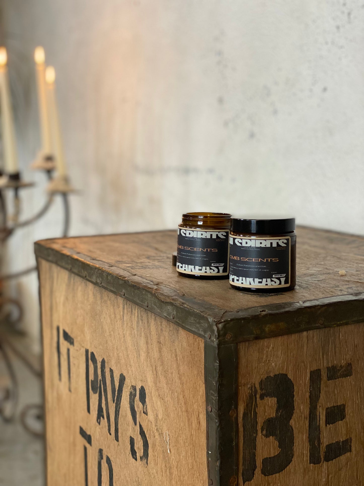 Soy Candle - Cuban Tobacco, 120ml