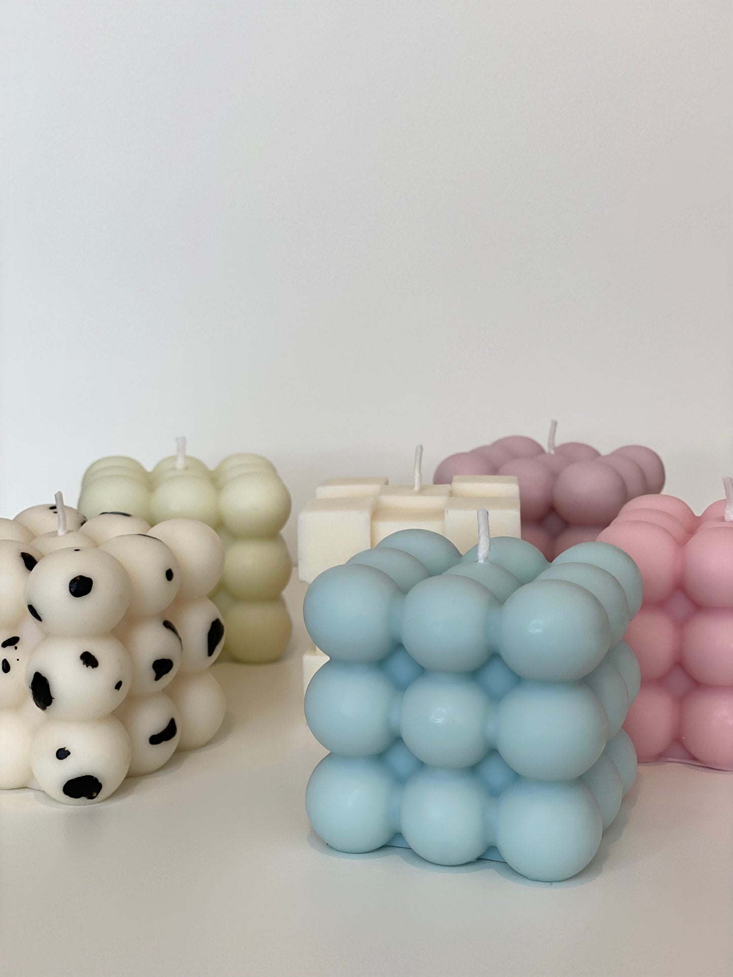 Pastel Bubble Candle